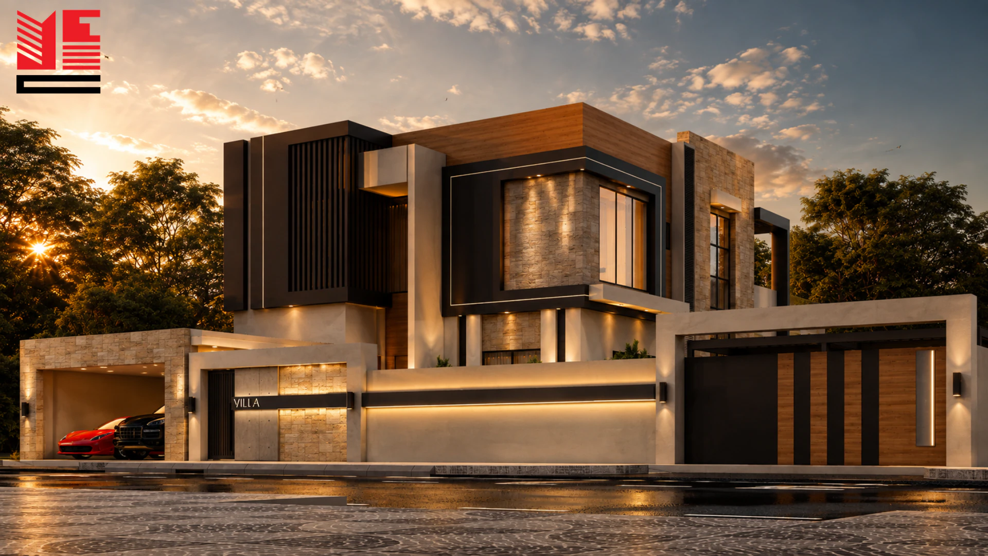Modern Villa with Stone-Tone Cladding — project view 2
