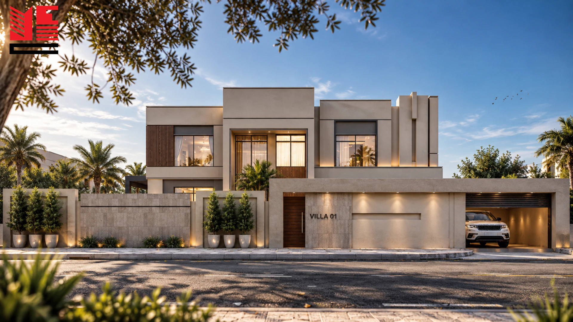 Modern Villa with Timber-Tone Details — project view 3