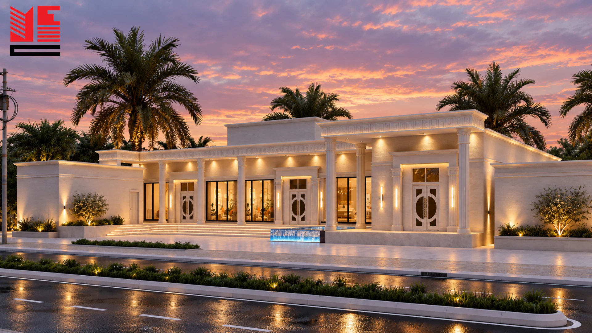 Single-Storey Classical Villa &mdash; project view 1
