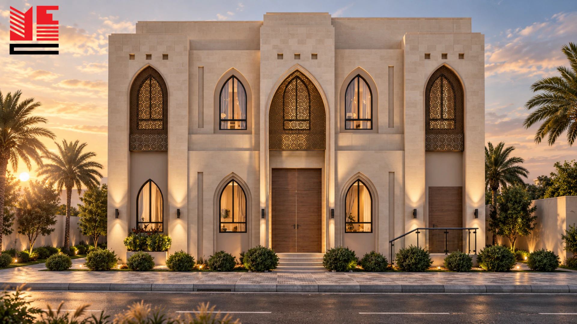 Traditional Villa with a Symmetrical Facade &mdash; project view 1