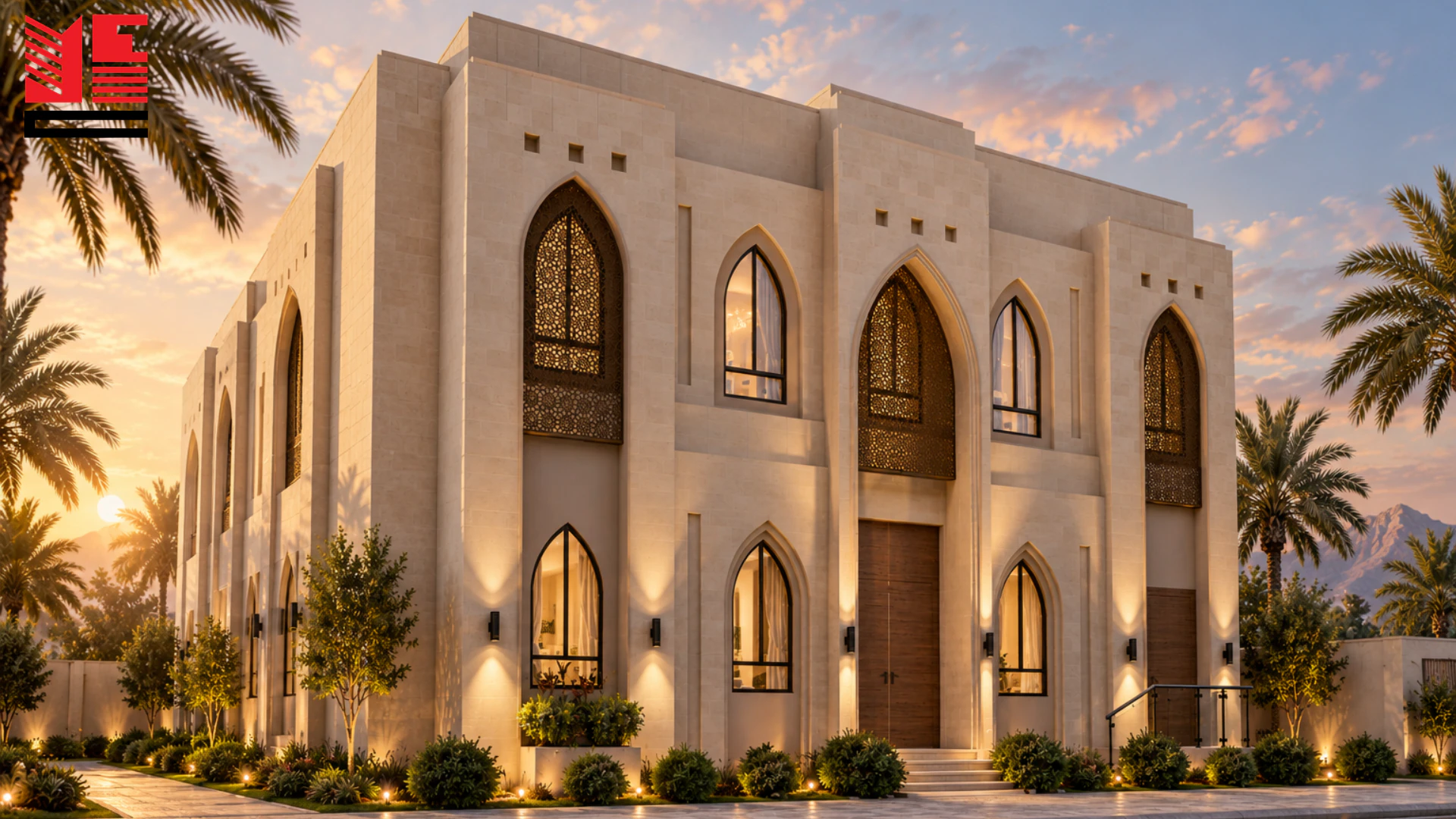 Traditional Villa with a Symmetrical Facade — project view 2