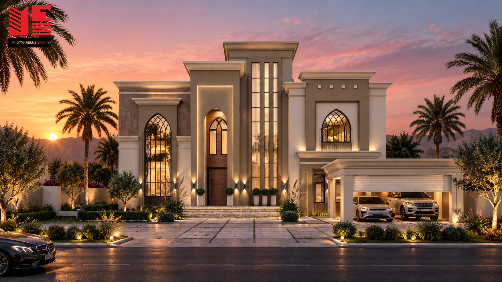 Traditional Villa with an Arched Entrance — project view 3