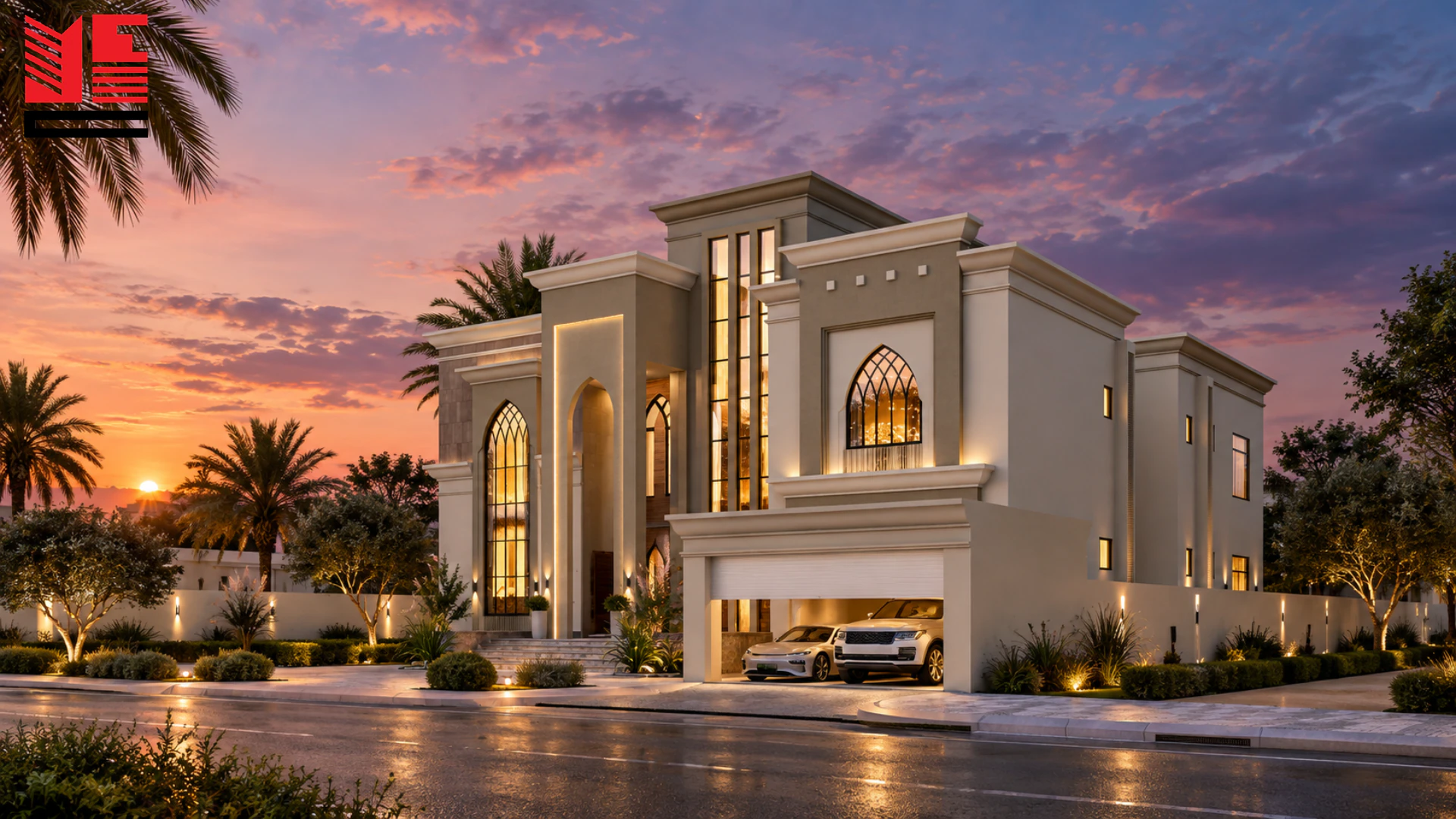 Traditional Villa with an Arched Entrance — project view 2