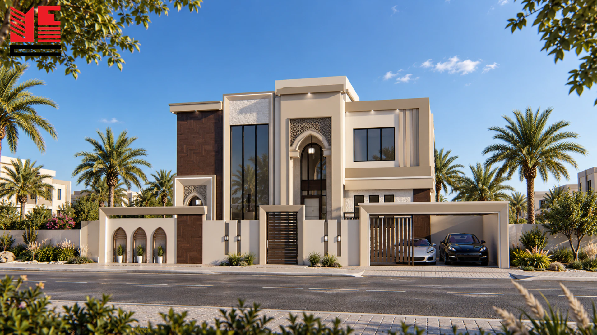 Traditional Villa with Arched Windows — project view 2